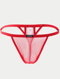 PAIZH Men's Sheer Mesh Thong